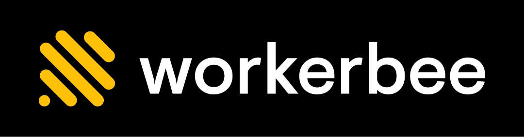 Workerbee logo on Black background